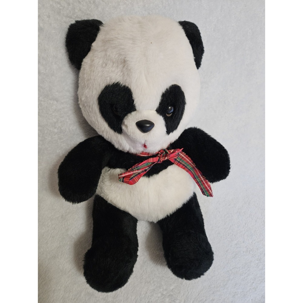 Amoco Oil Company Animal Fair Vintage Plush Panda Stuffed Made In Usa